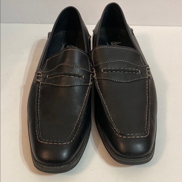 Donald J Pliner Black Leather Slip On Loafers Mens Dress Shoes Size US 11.5 M main image 7